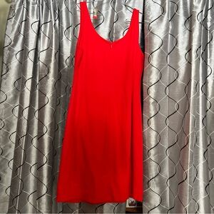 Gap Maternity Dress Business Casual Red Sleeveless Fit & Flare NWT M